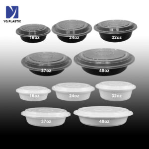 Round Plastic Meal Prep Containers