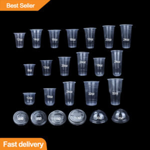 Disposable PP Drink Plastic Cups With Lids